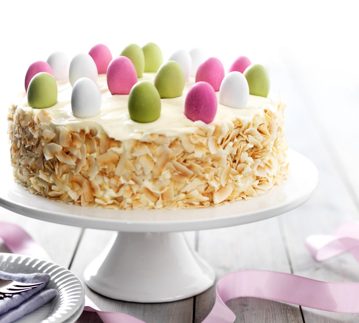 Påskekage med påskeæg