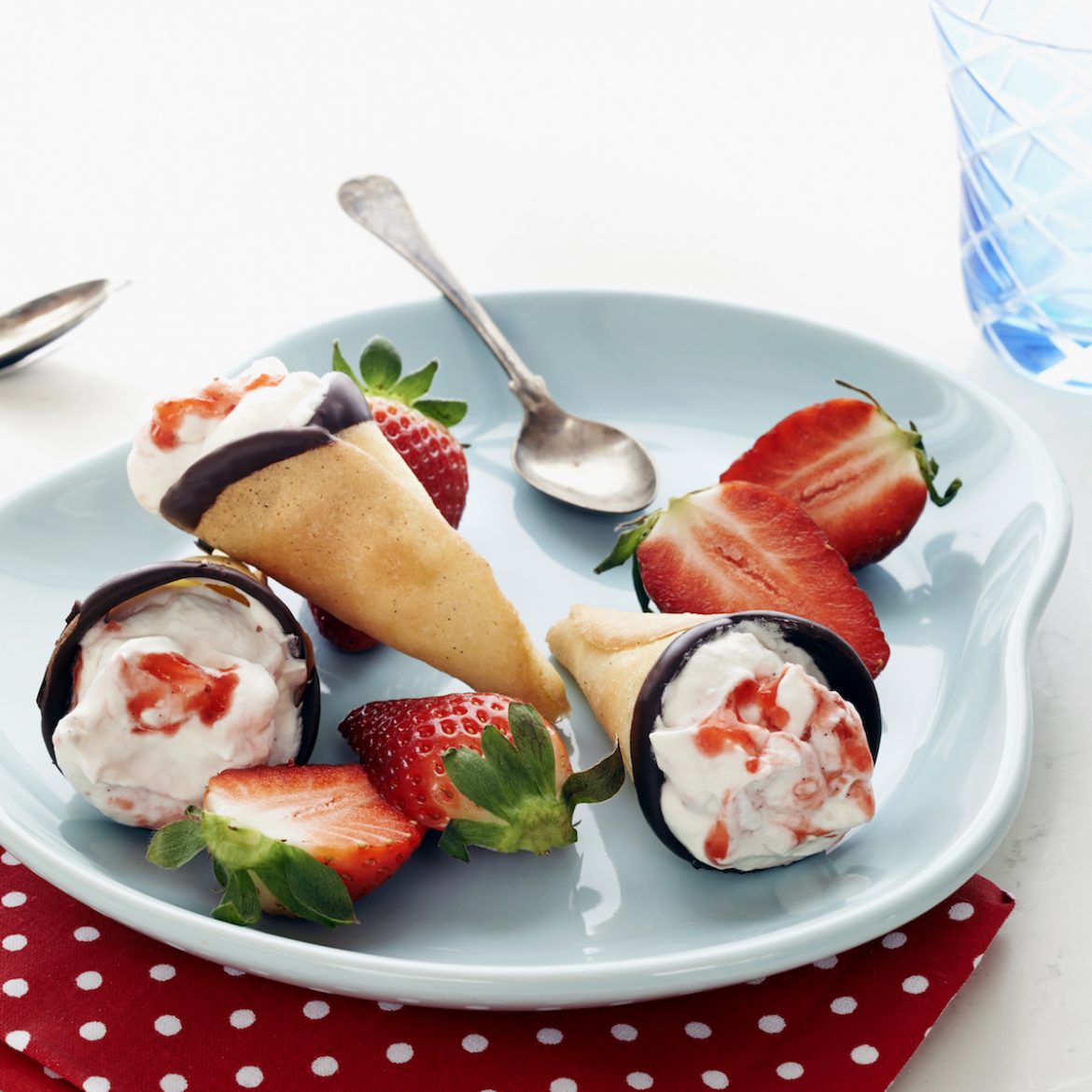 Kræmmerhuse med jordbærskum