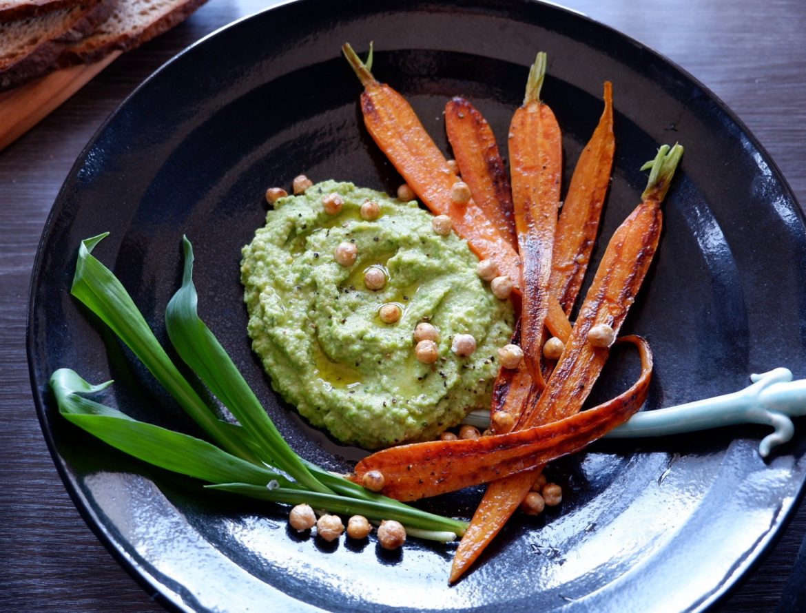 Ærtehummus med ramsløg