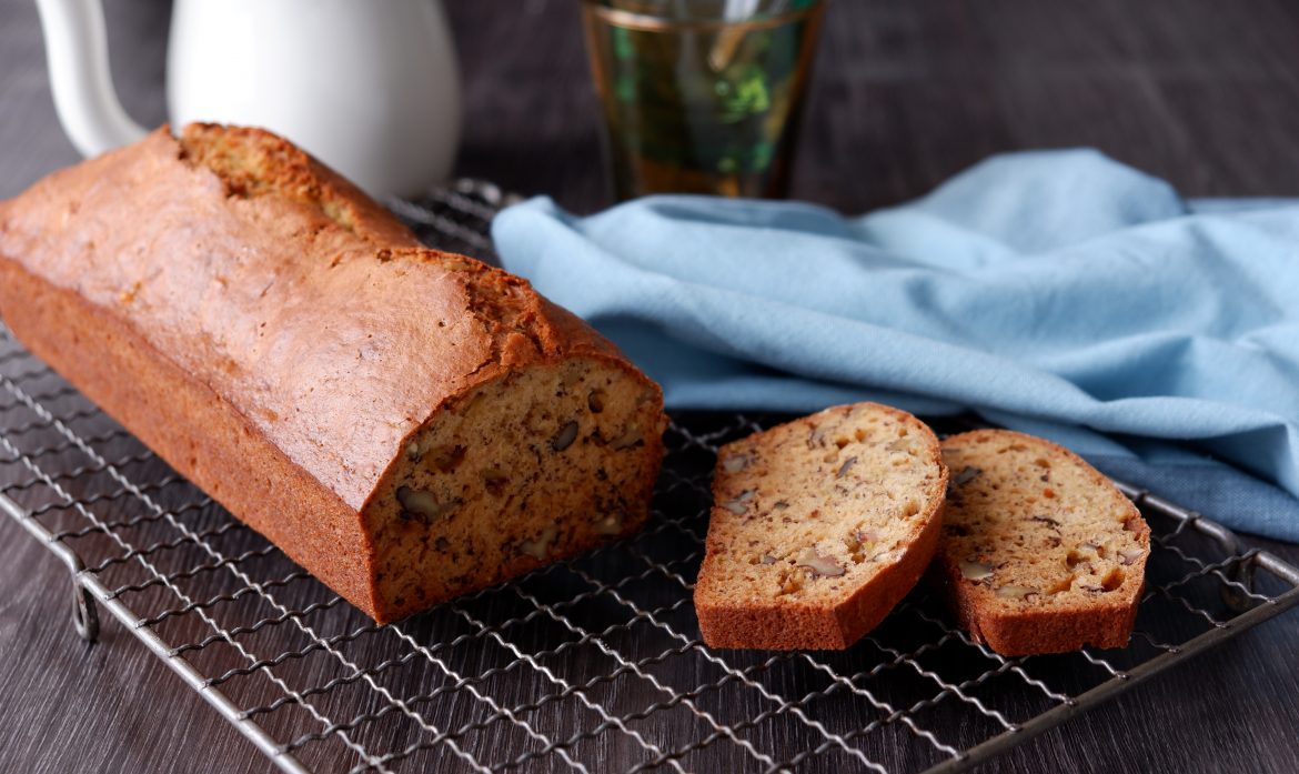 Bananbrød med valnødder