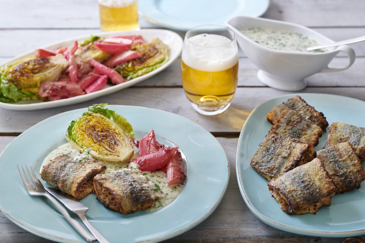 Stegte hornfiskefileter