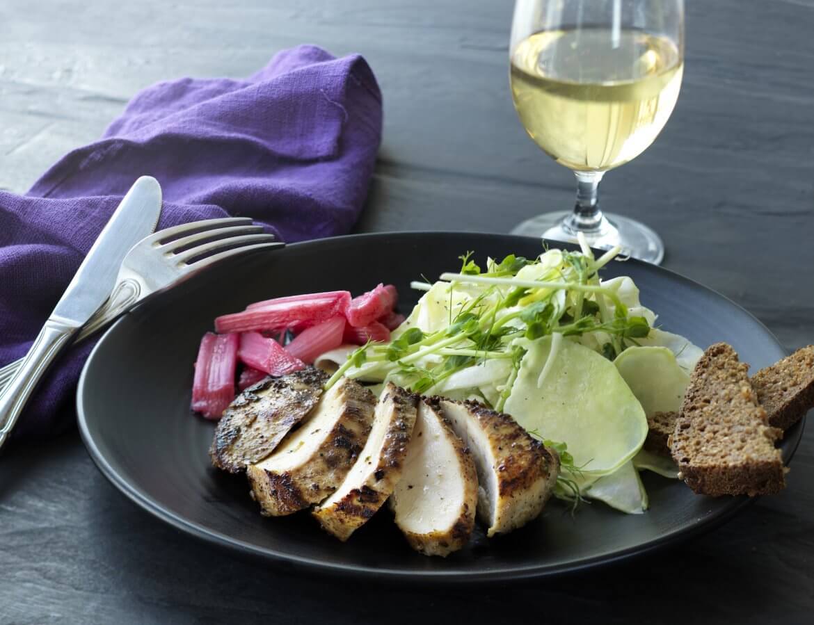 Letsaltet stegt kyllingebryst