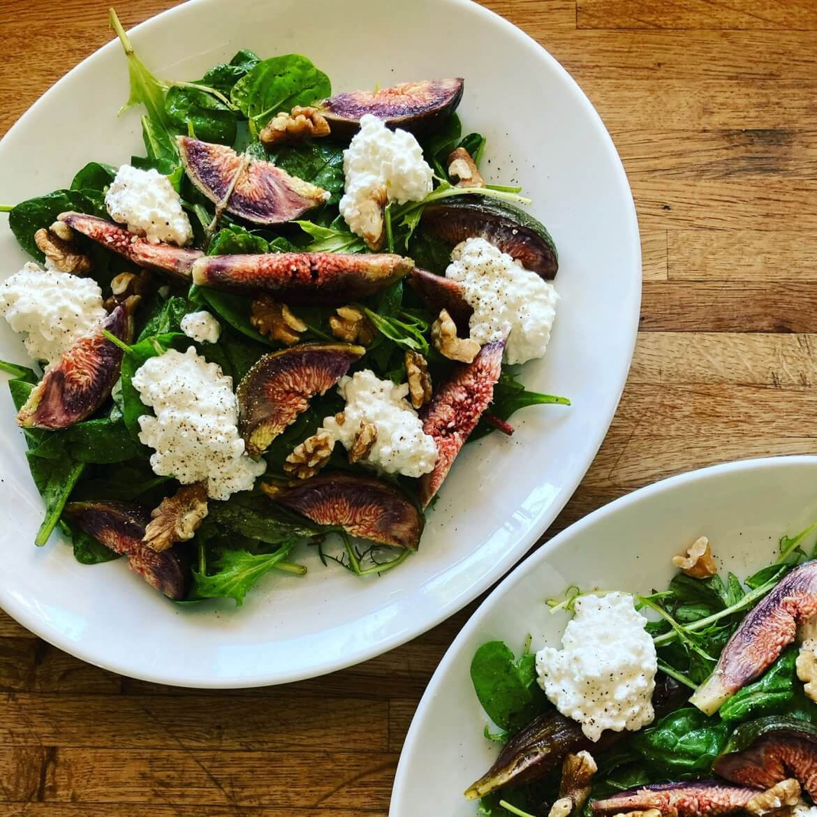 Salat med friske figner